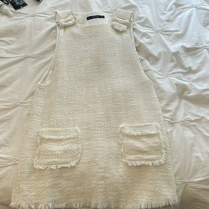 Zara Tweed Overall Dress